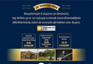 Nevşehir’in 71. Yıl Dönümü Çeşitli Etkinlik ve Açılışlarla Kutlanacak
