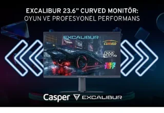 Excalibur 23.6” Curved Monitör’den 200 Hz ve 1 ms tepki süresiyle kesintisiz oyun deneyimi