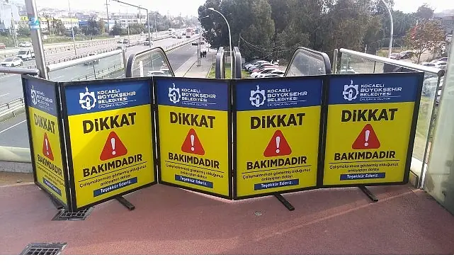 Yürüyen merdivenlere kasım ayı bakımı